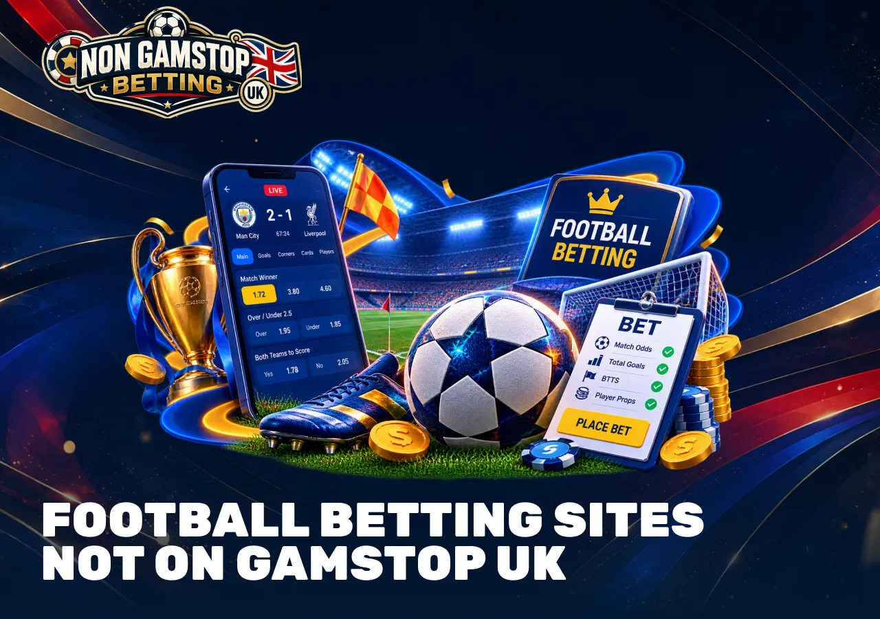 Football betting sites not on GamStop UK with match odds, football, trophy and online sportsbook betting markets.