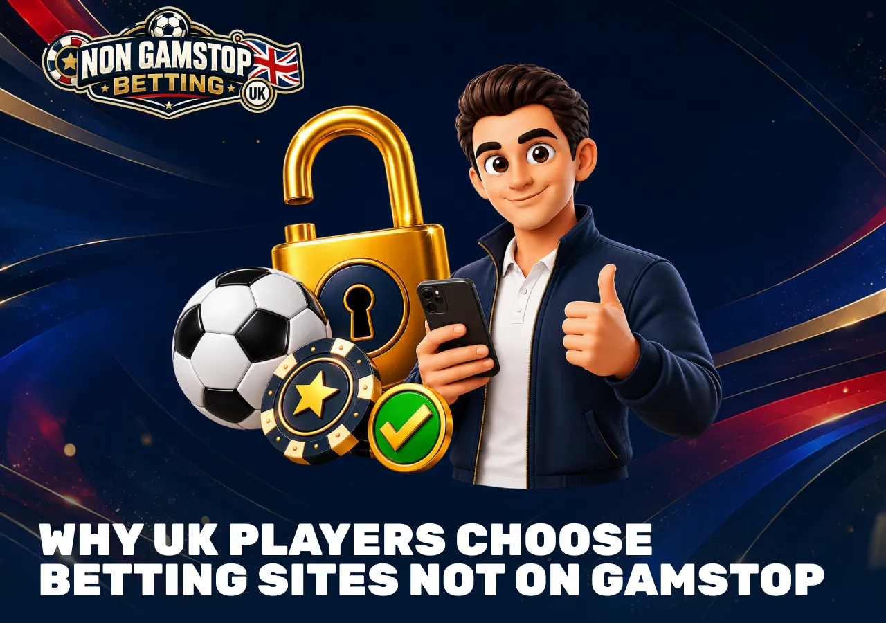 UK player choosing a betting site not on GamStop with quick access and flexible betting options.