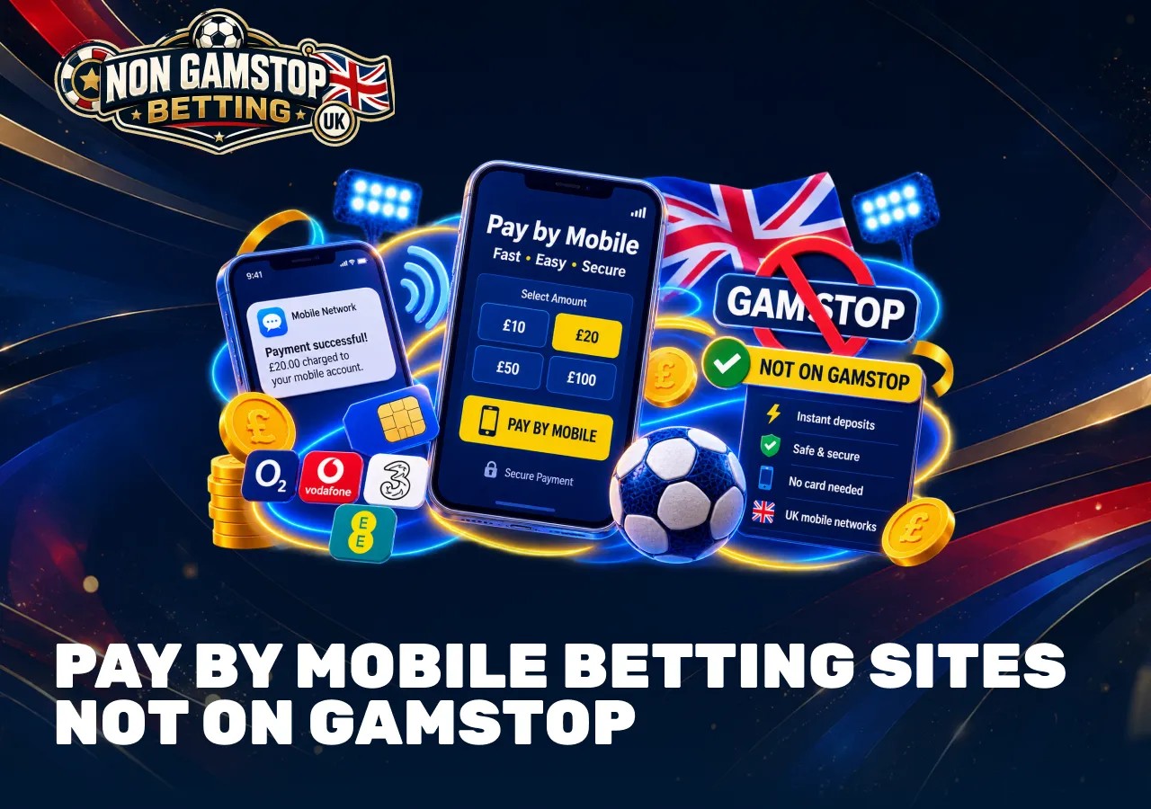 Pay by mobile betting sites not on GamStop with phone billing, instant deposits and UK mobile network payments.